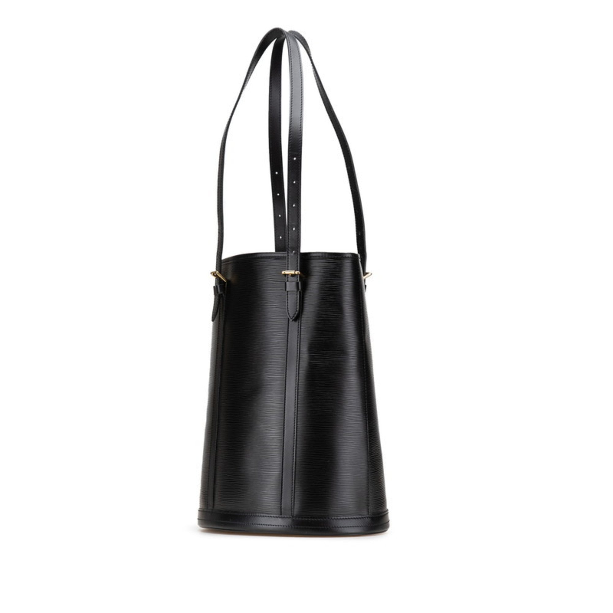 Louis Vuitton Black Pvc Leather Shoulder Bag Tote Bag (Pre-Owned)