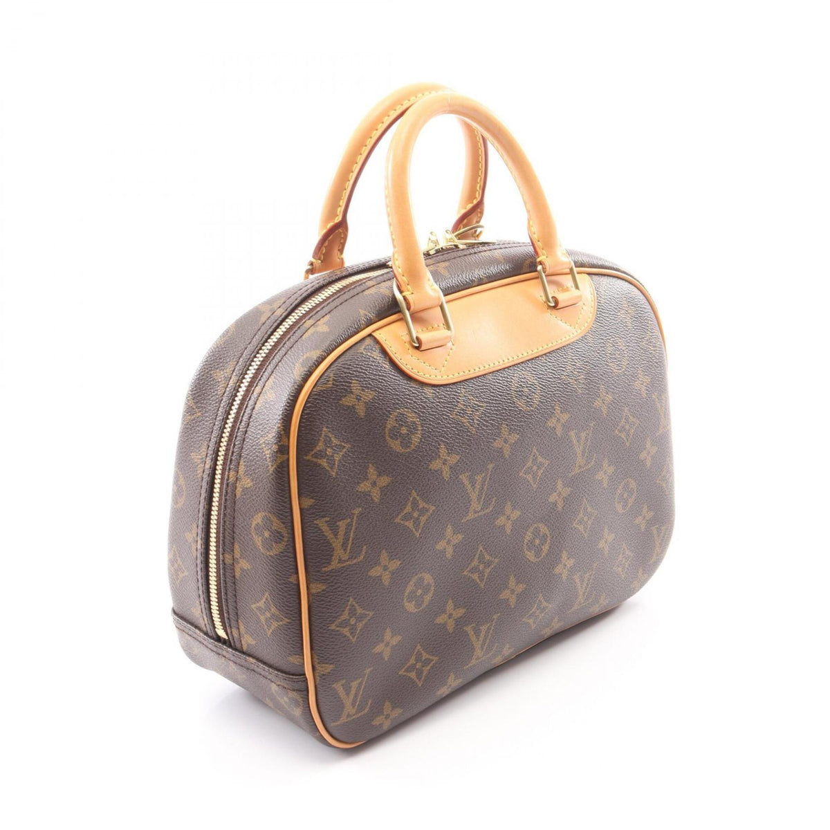 Louis Vuitton Brown Coated Canvas Leather Handbag (Pre-Owned)