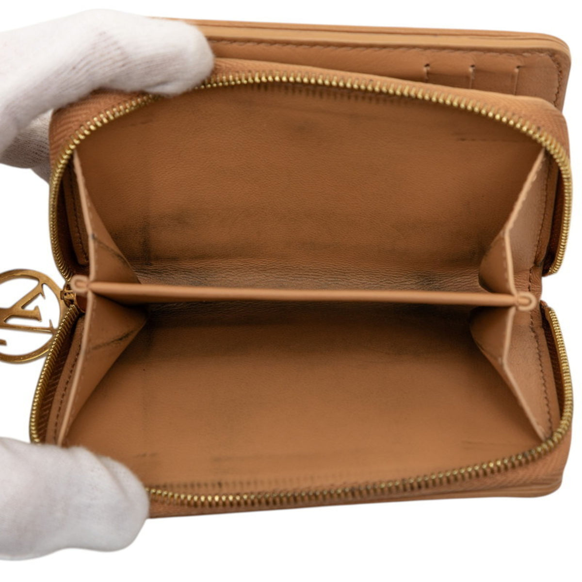 Louis Vuitton Brown Camel Leather Wallet (Bi-Fold) (Pre-Owned)