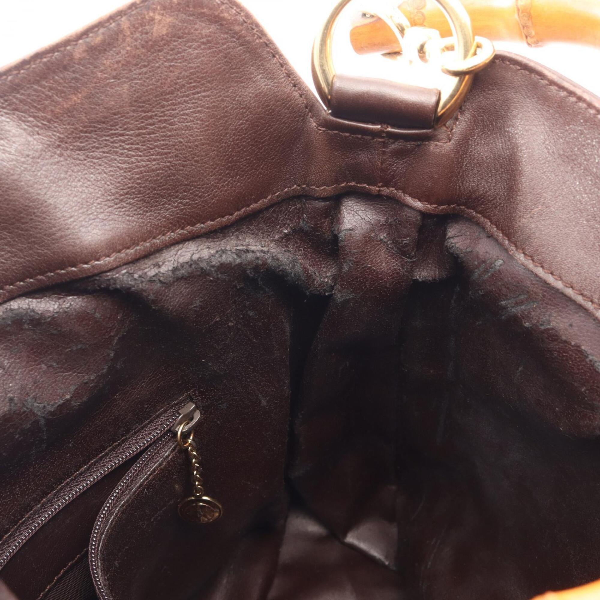 Gucci Brown Leather Handbag (Pre-Owned)