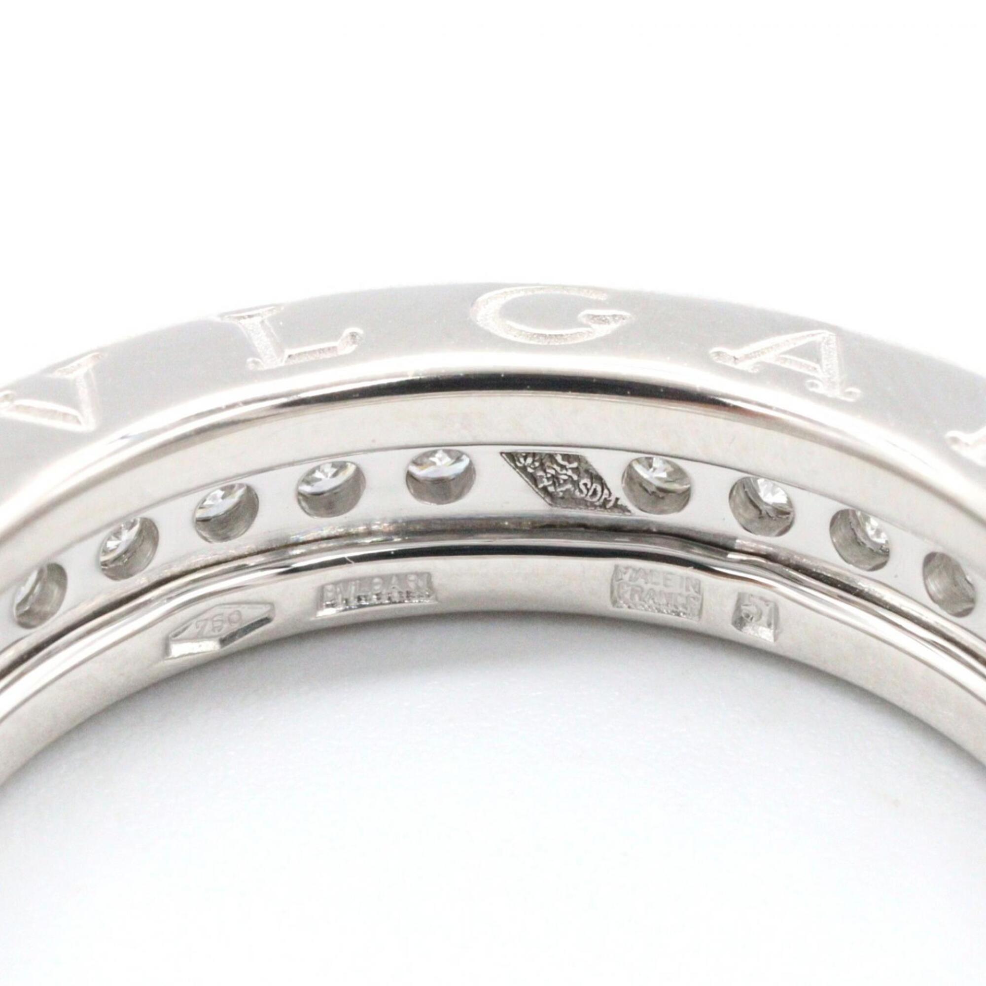 Bvlgari Clear White Gold White Gold (18K) Couple Ring (Pre-Owned)