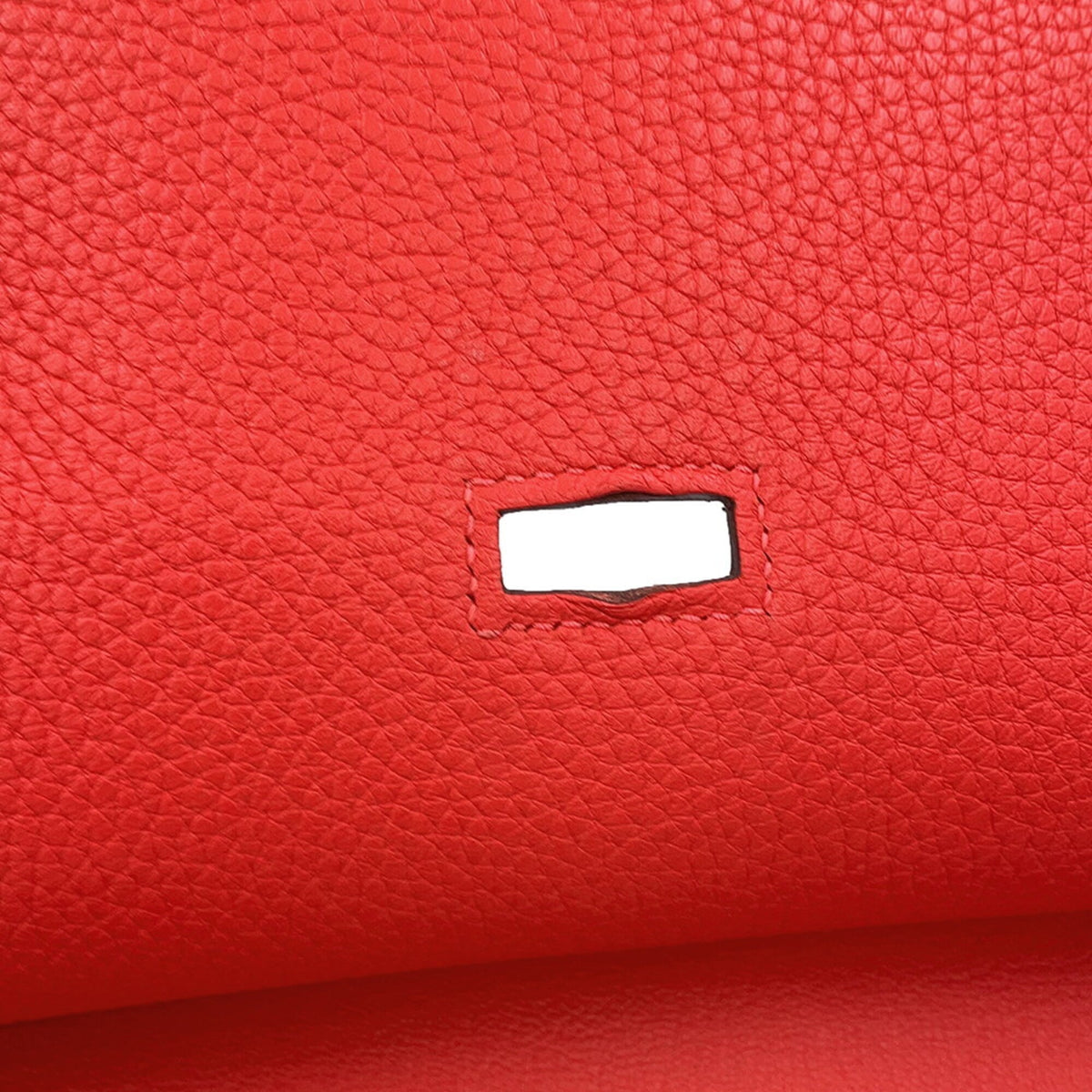 Hermes Red Color Taurillon Clemence Leather Handbag (Pre-Owned)