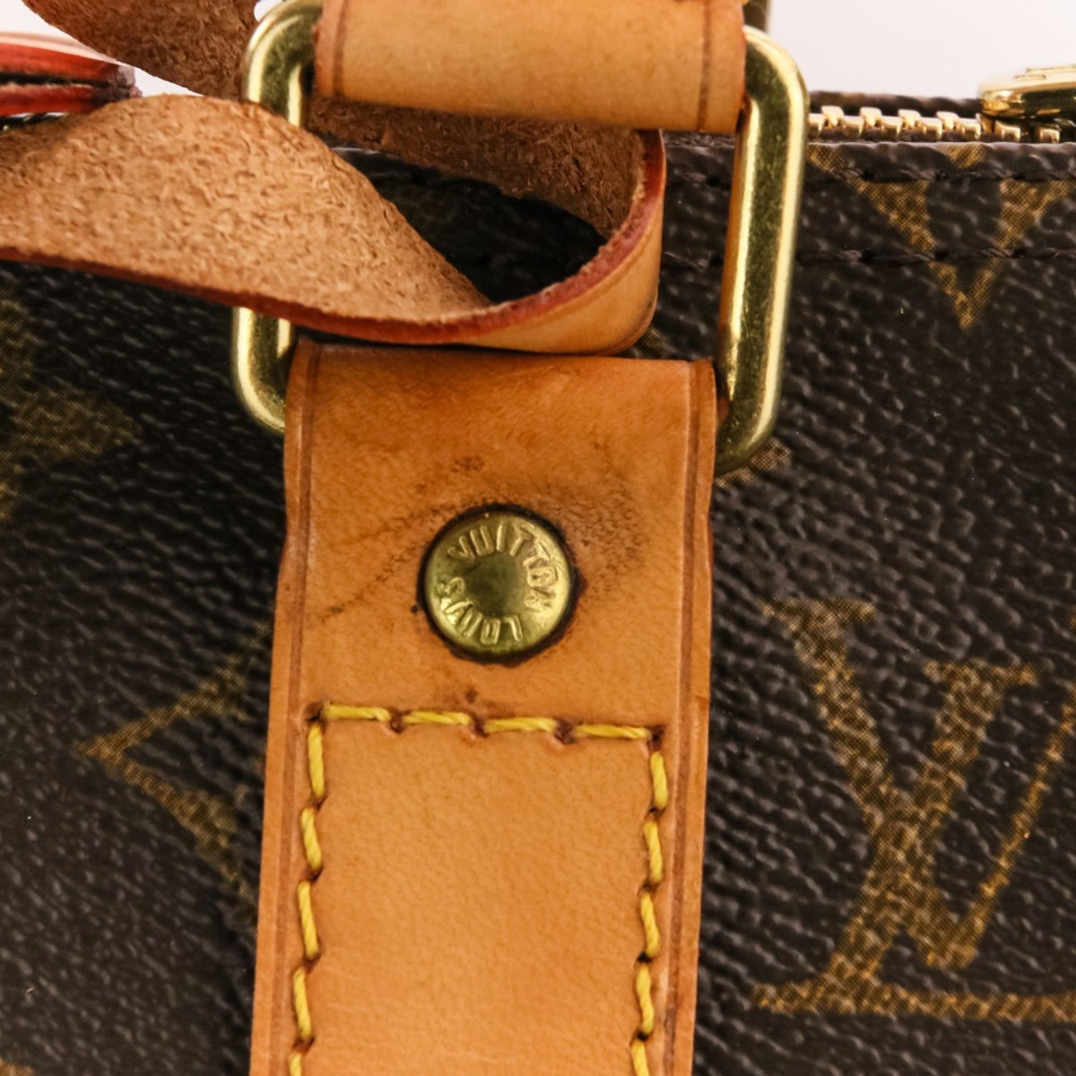 Louis Vuitton Brown Monogram Canvas Boston Bag (Pre-Owned)