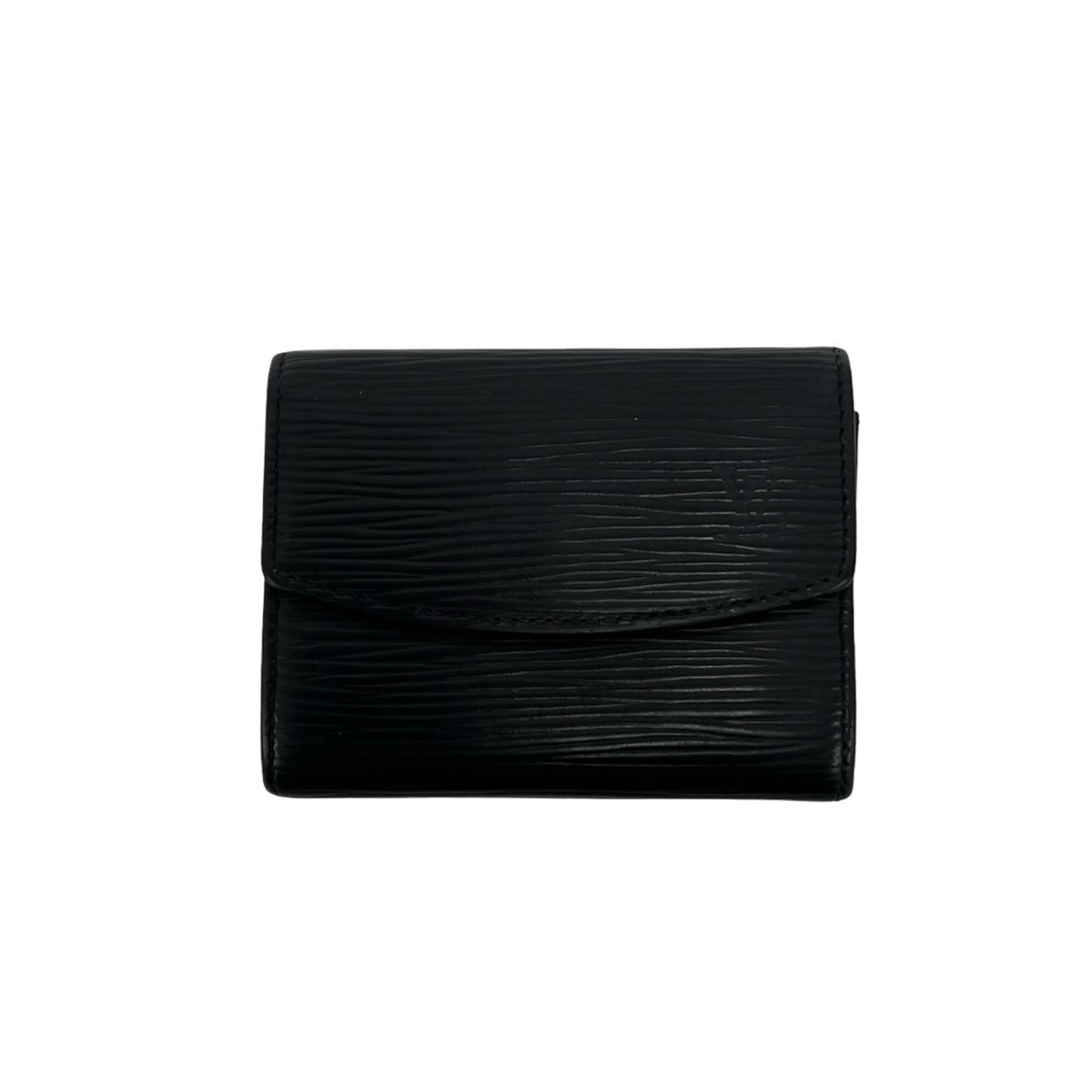 Louis Vuitton Black Leather Coin Purse/Coin Case (Pre-Owned)