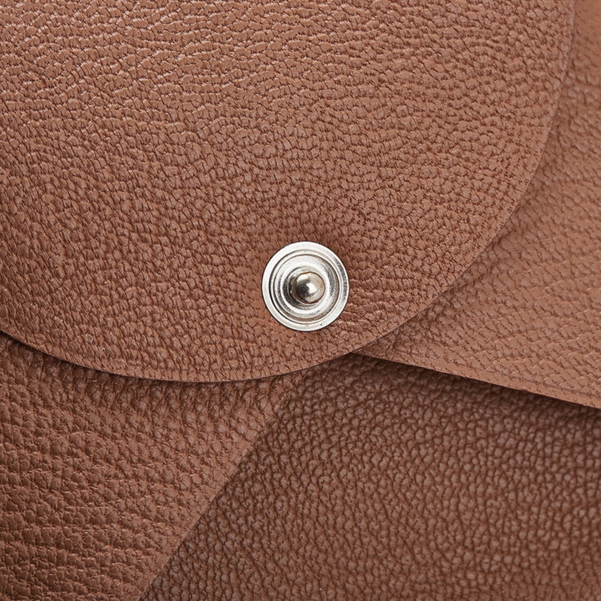Hermes Brown Chevre Leather Coin Purse/Coin Case (Pre-Owned)