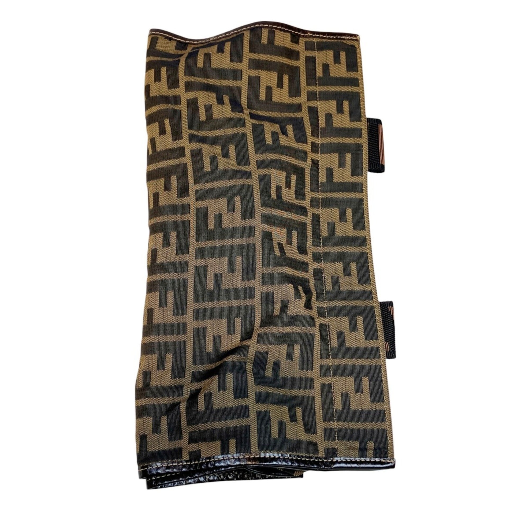 Fendi Zucca Brown Canvas Leather Tote Bag (Pre-Owned)