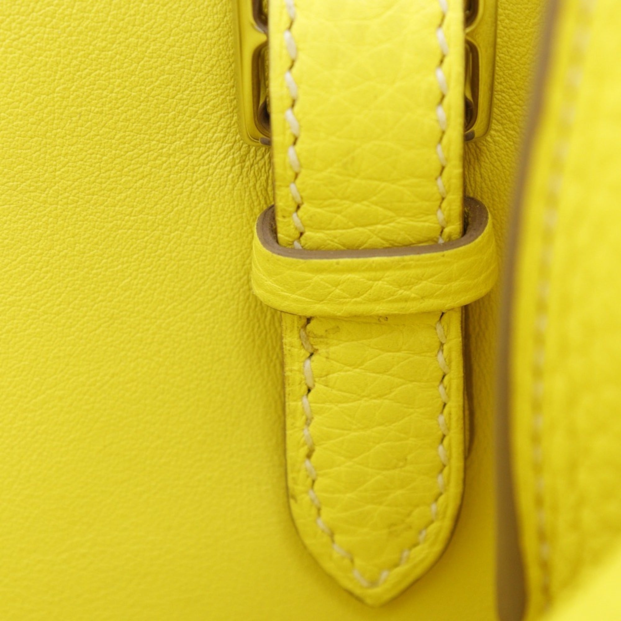 Hermes Taurillon Clemence Leather Handbag (Pre-Owned)