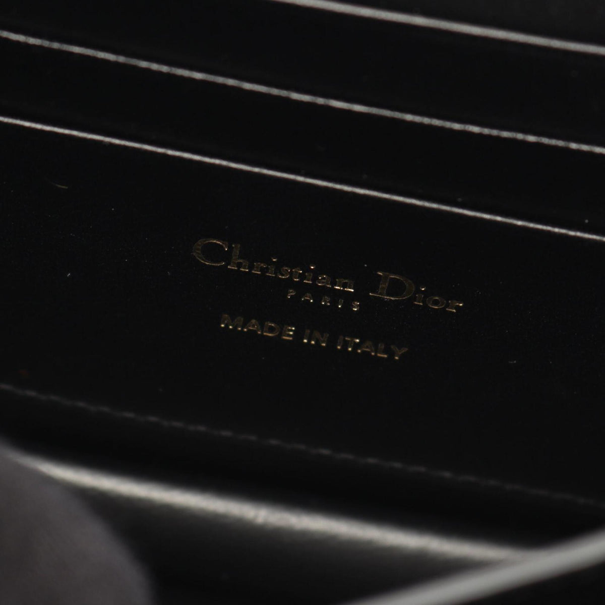 Christian Dior Black Leather Shoulder Bag (Pre-Owned)