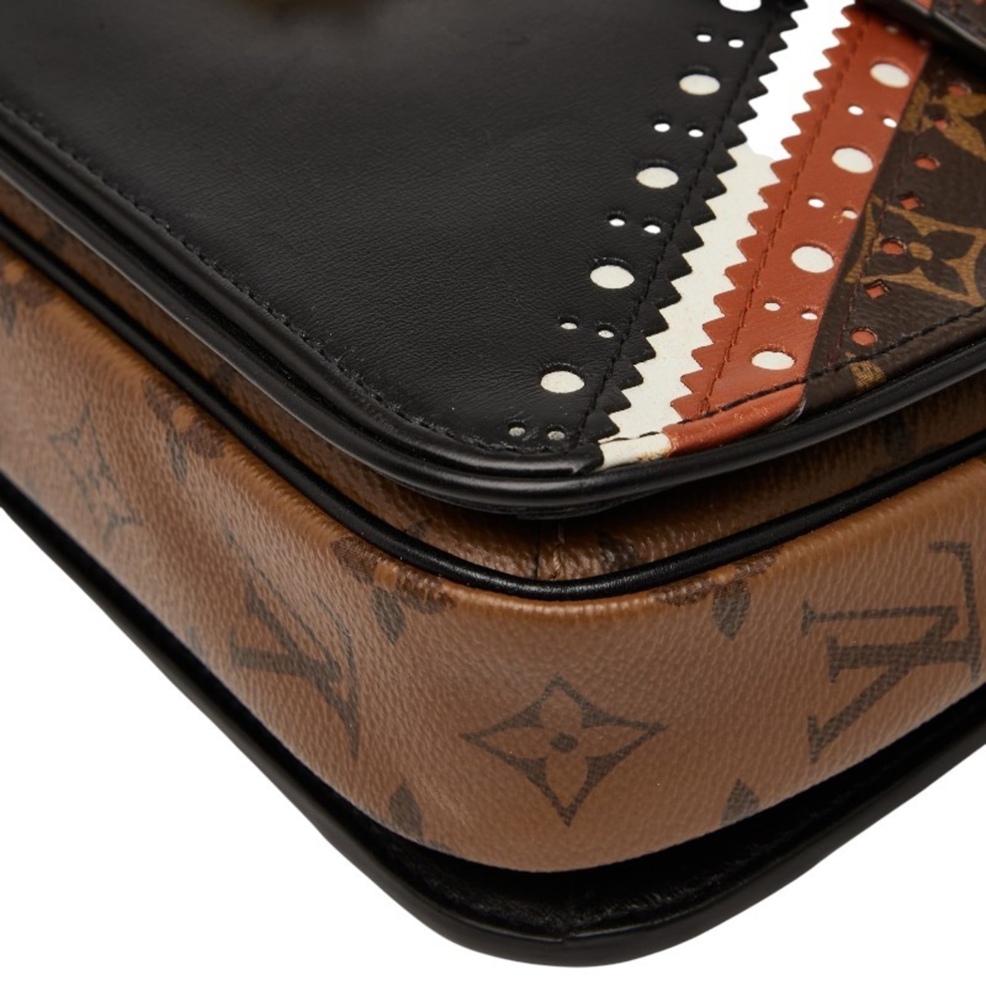 Louis Vuitton Monogram Reverse Black Brown Pvc Leather Handbag Shoulder Bag (Pre-Owned)
