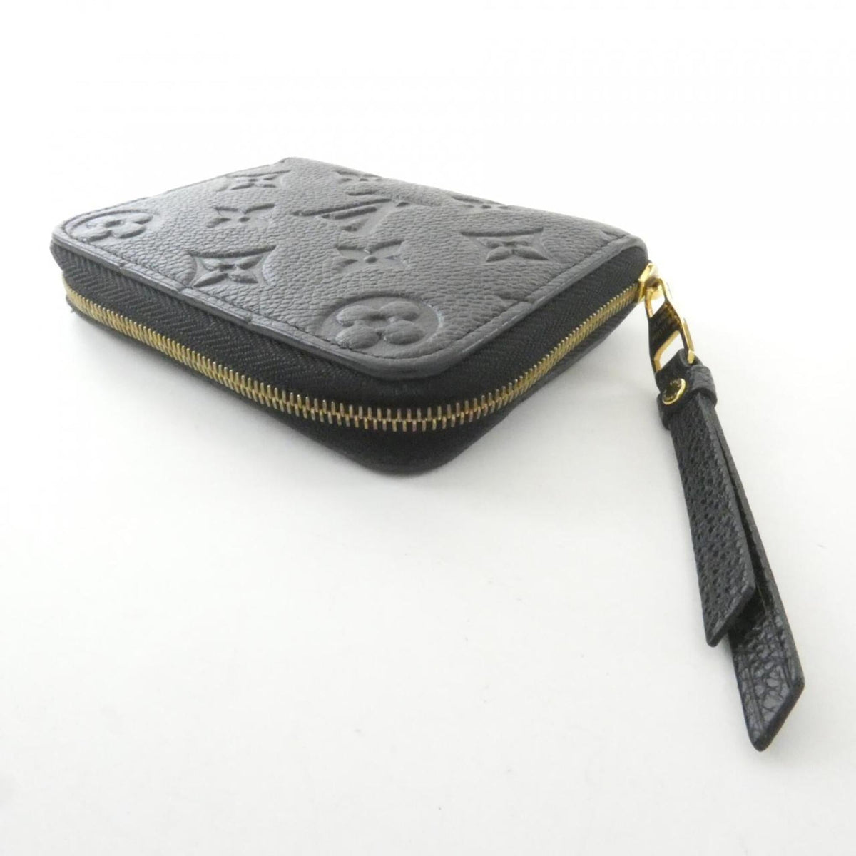 Louis Vuitton Black Leather Coin Purse/Coin Case (Pre-Owned)