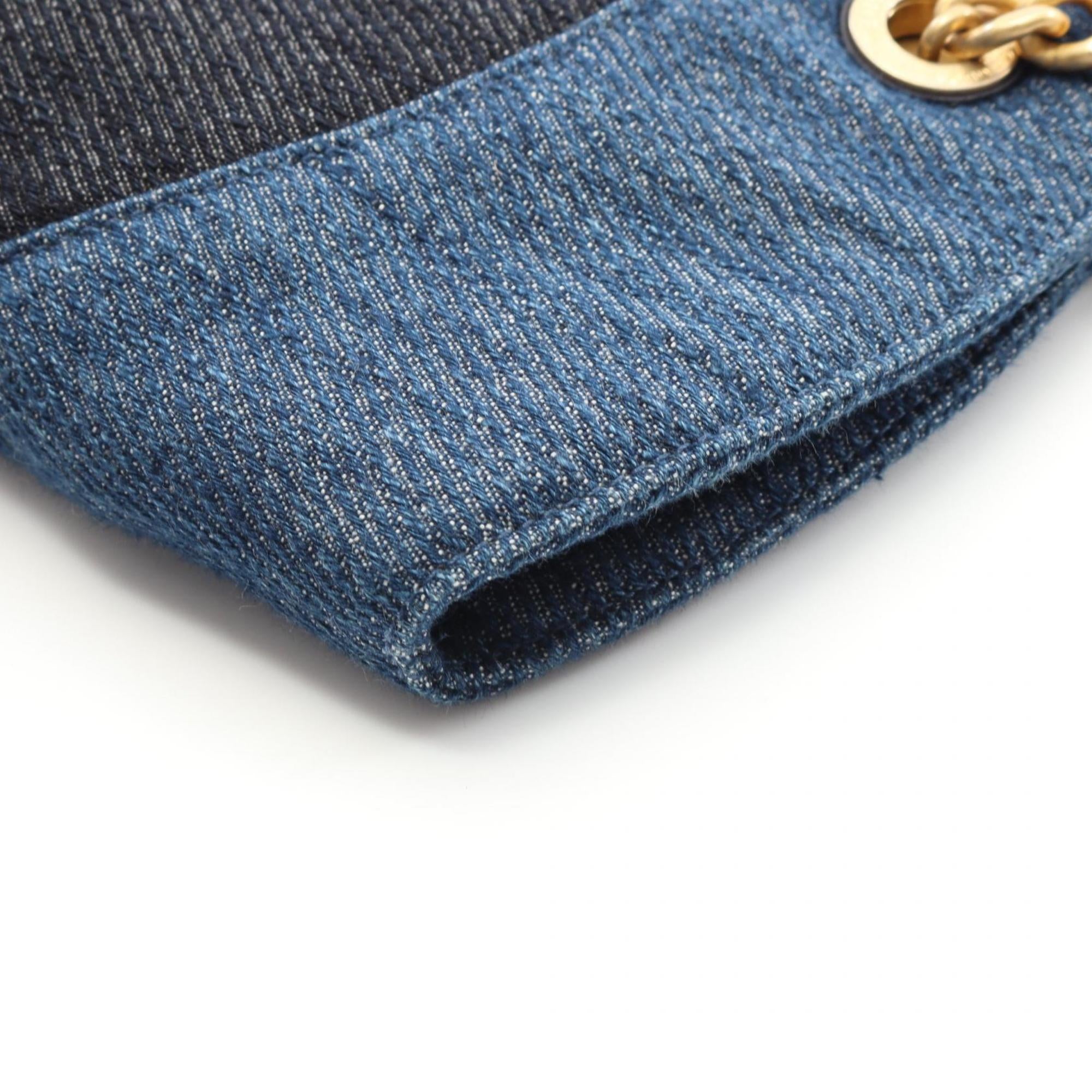 Chanel Navy Denim Tote Bag (Pre-Owned)
