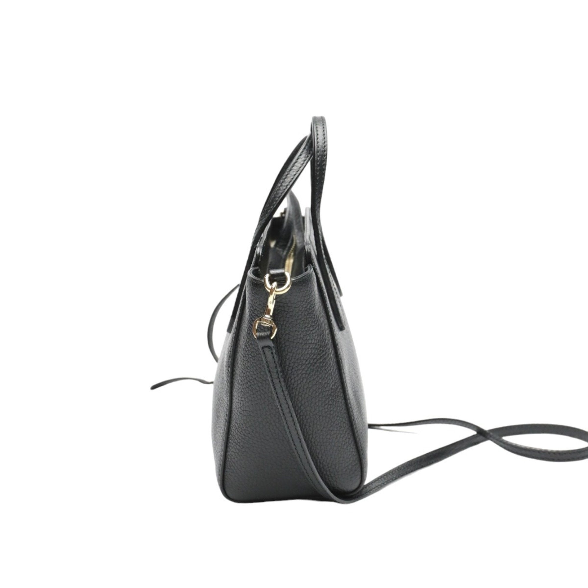 Gucci Black Leather Tote Bag (Pre-Owned)