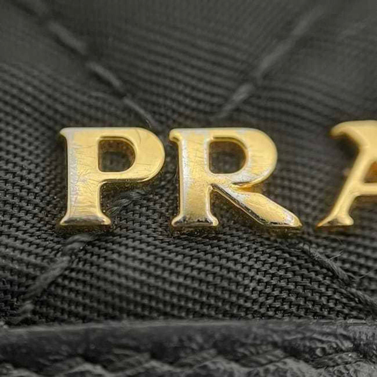 Prada Black Nero Nylon Leather Quilting Chain/Shoulder Wallet (Pre-Owned)