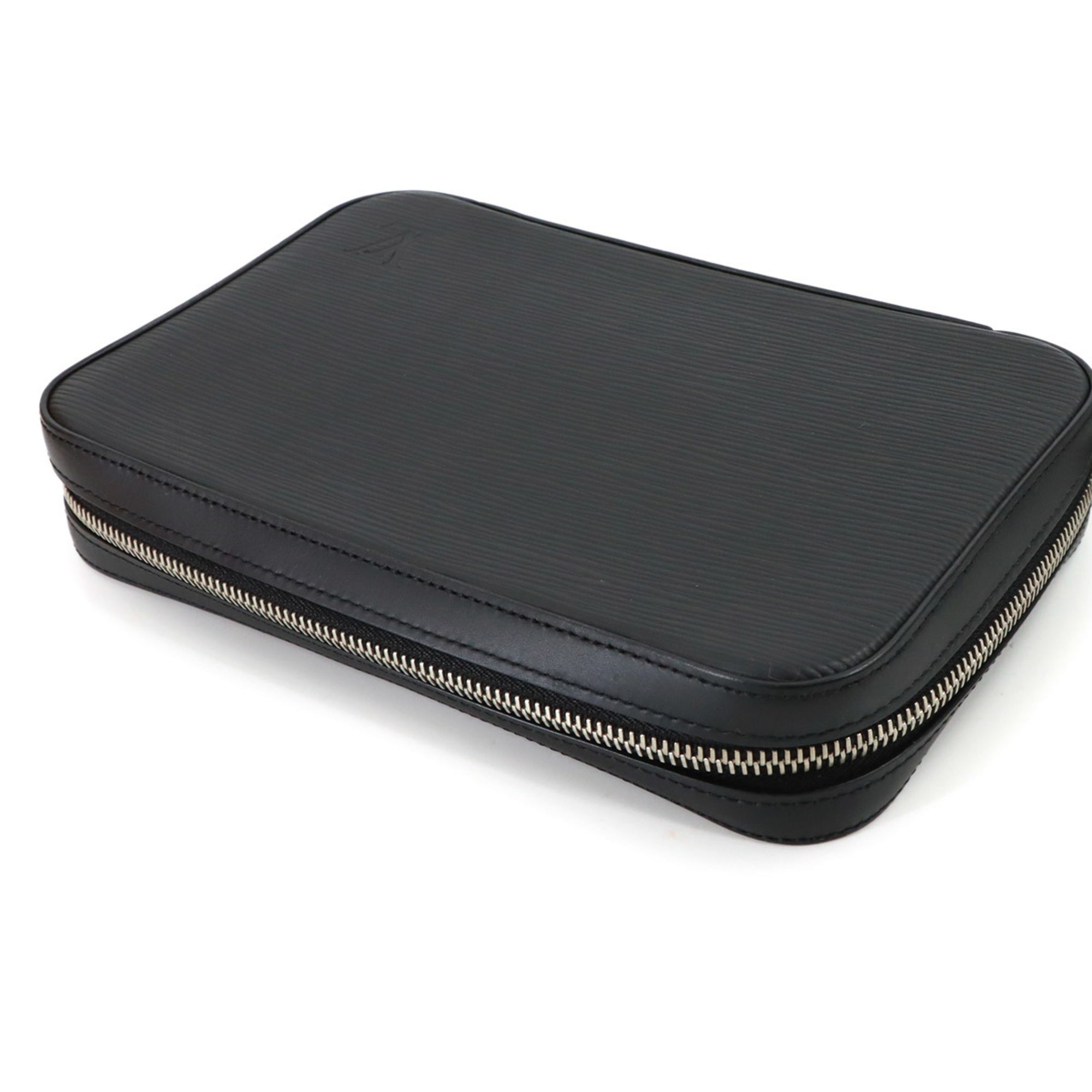 Louis Vuitton Black Noir Epi Leather Long Wallet (Bi-Fold) (Pre-Owned)