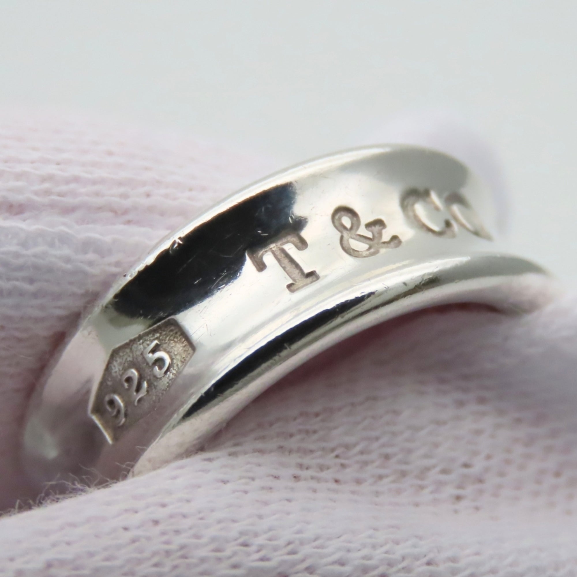Tiffany Silver Silver 925 Band Ring (Pre-Owned)