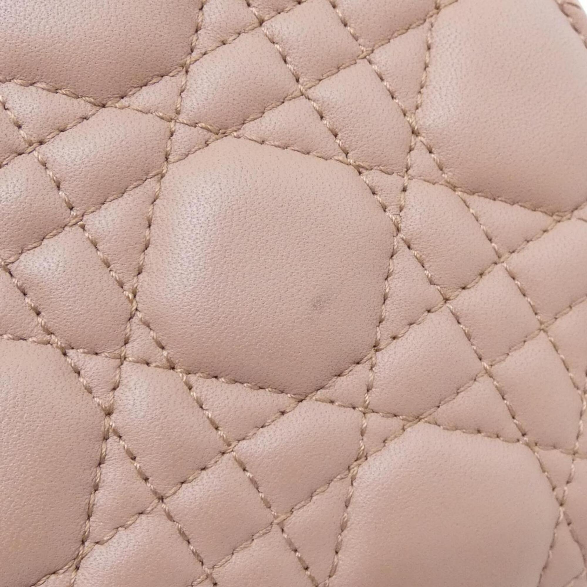 Christian Dior Pink Leather Handbag (Pre-Owned)