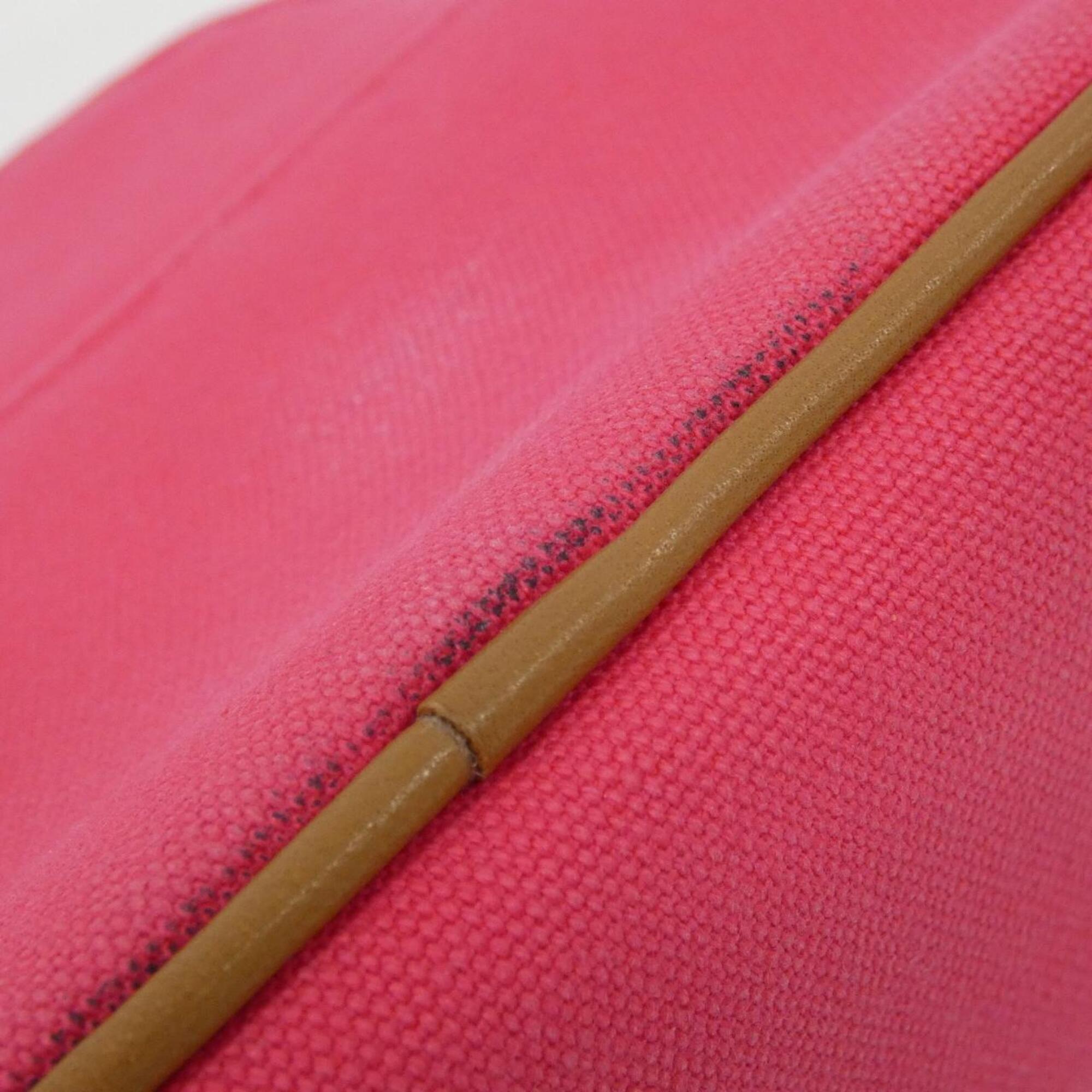 Hermes Pink Canvas Handbag Pouch (Pre-Owned)