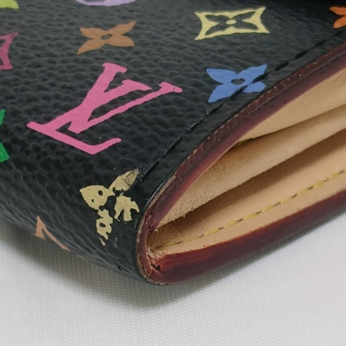 Louis Vuitton Black Grenade Multi-Color Monogram Multicolore Long Wallet (Bi-Fold) (Pre-Owned)