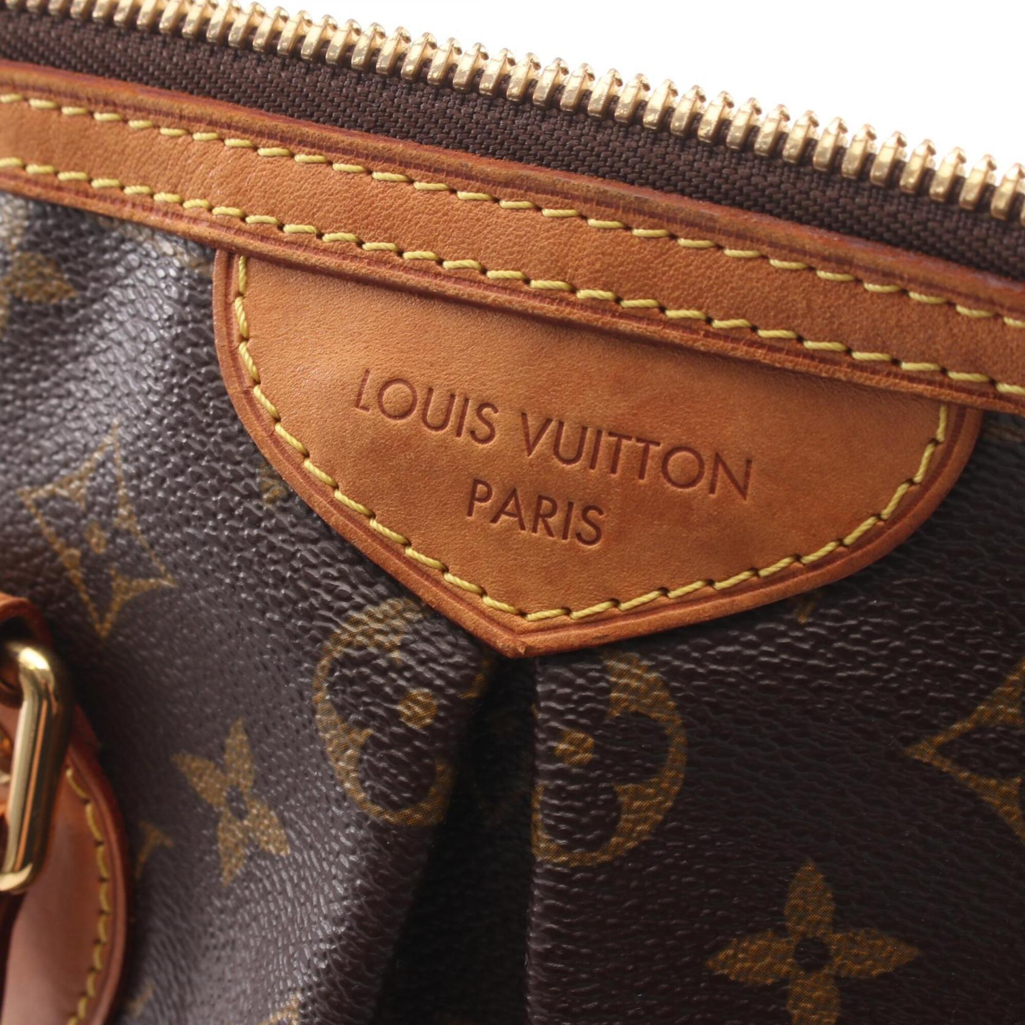 Louis Vuitton Brown Coated Canvas Monogram Leather Handbag (Pre-Owned)