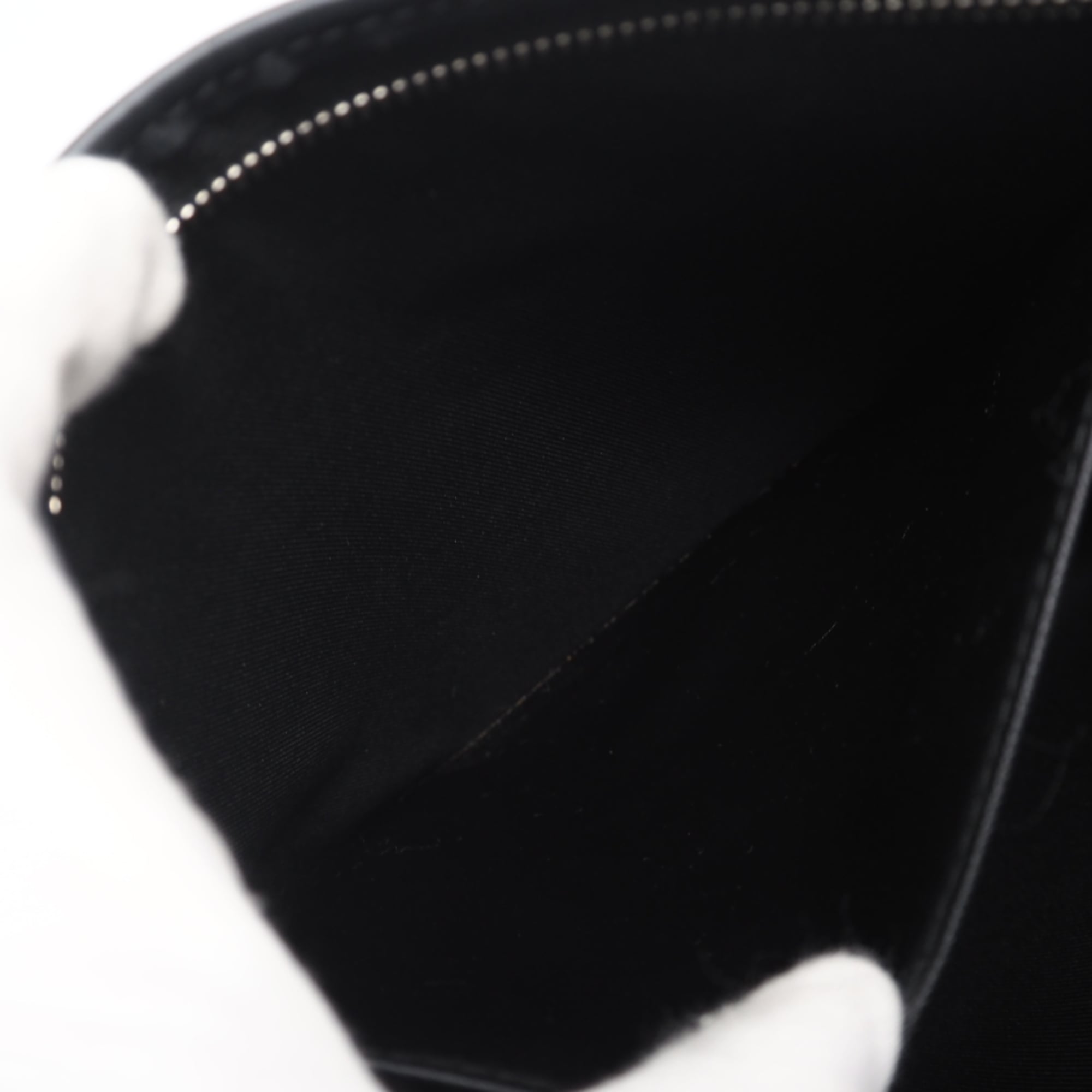 Louis Vuitton Black Gray Leather Pochette Shoulder Bag (Pre-Owned)