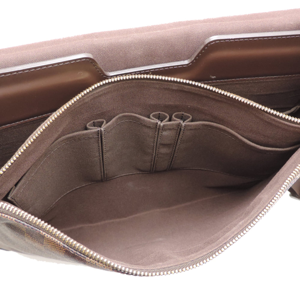 Louis Vuitton Brown Ebene Damier Canvas Shoulder Bag (Pre-Owned)