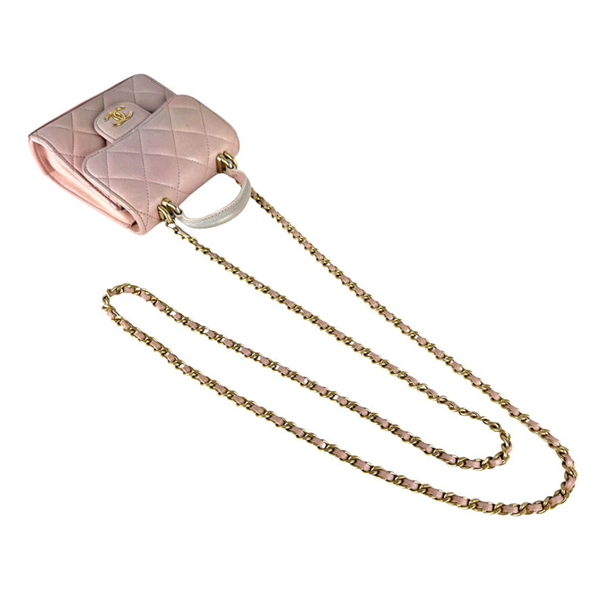 Chanel Pink Leather Shoulder Bag (Pre-Owned)