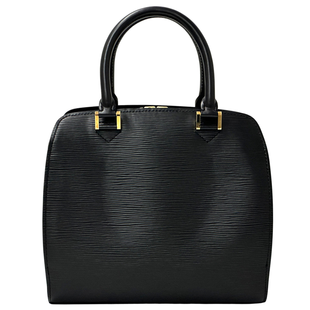 Louis Vuitton Black Noir Epi Leather Handbag (Pre-Owned)