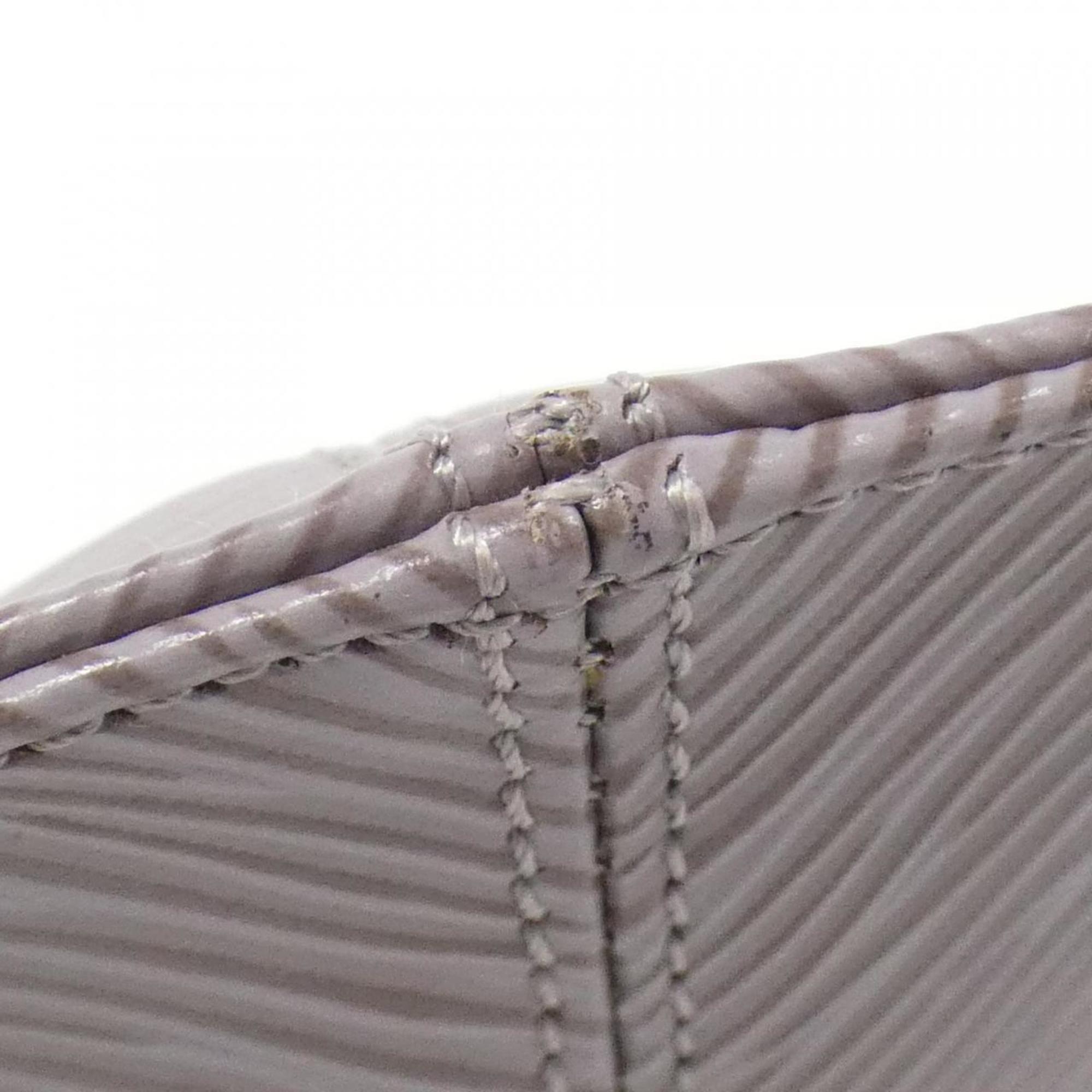 Louis Vuitton Purple Silver Leather Pochette Pouch (Pre-Owned)