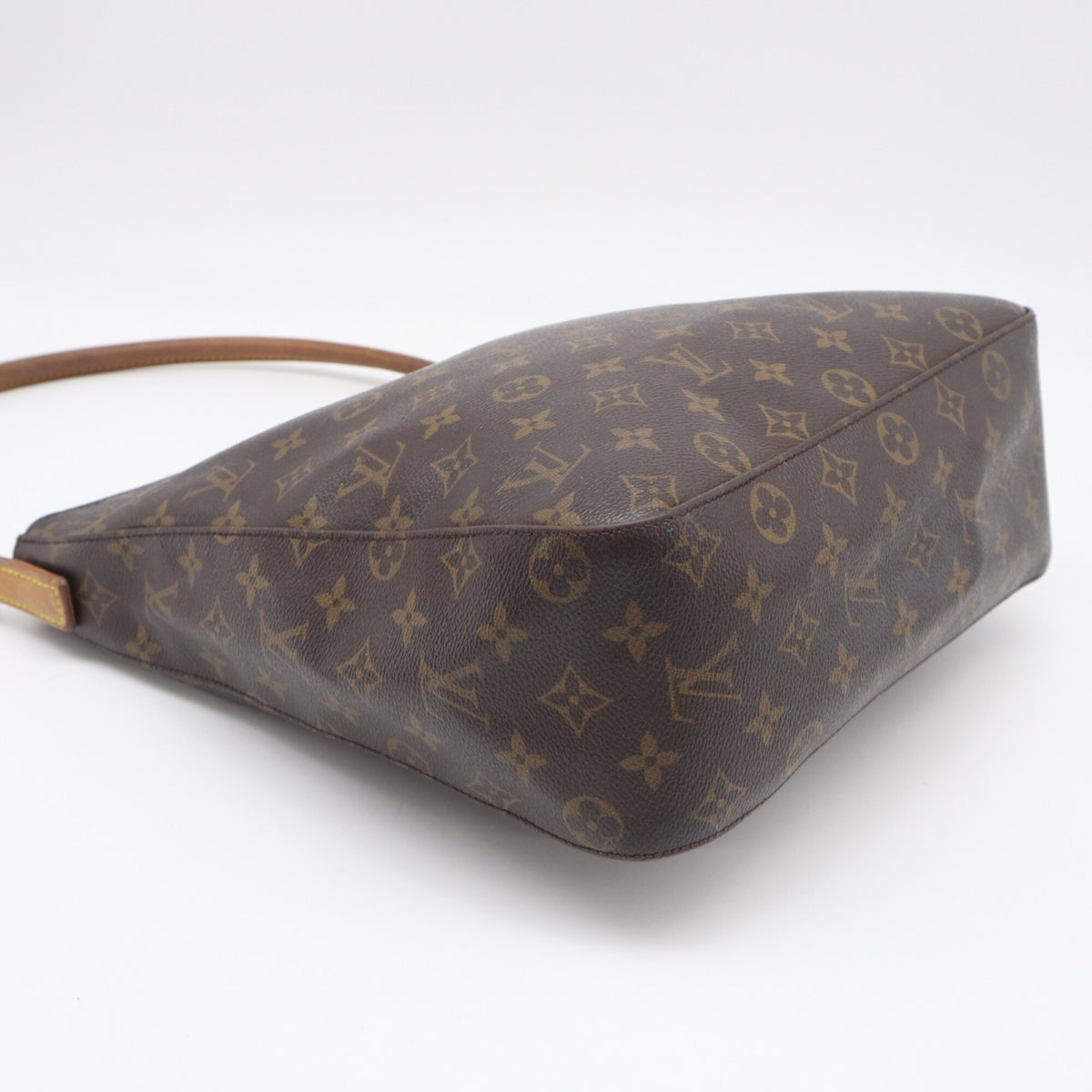 Louis Vuitton Beige Brown Galle Monogram Coated Canvas Leather Handbag (Pre-Owned)
