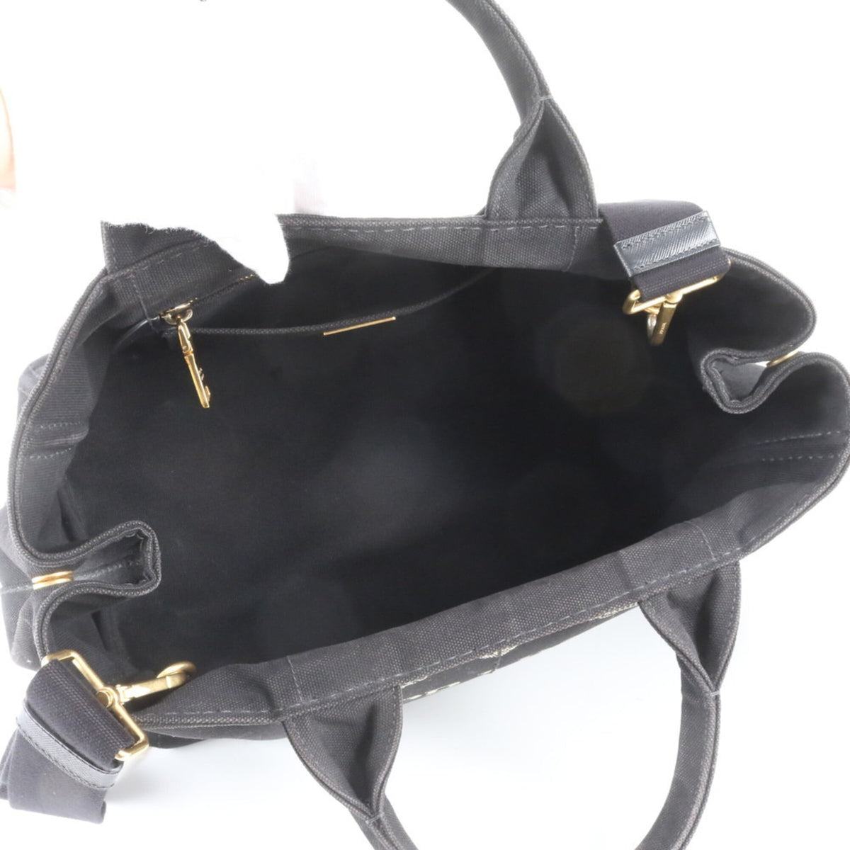 Prada Black Handbag Shoulder Bag Tote Bag (Pre-Owned)