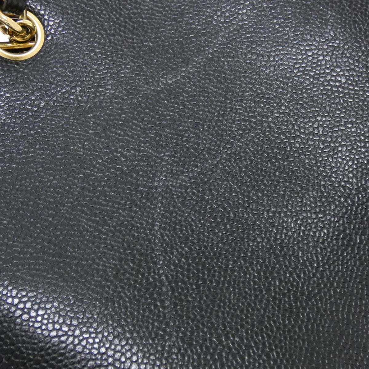 Chanel Black Grained Calfskin Shoulder Bag (Pre-Owned)