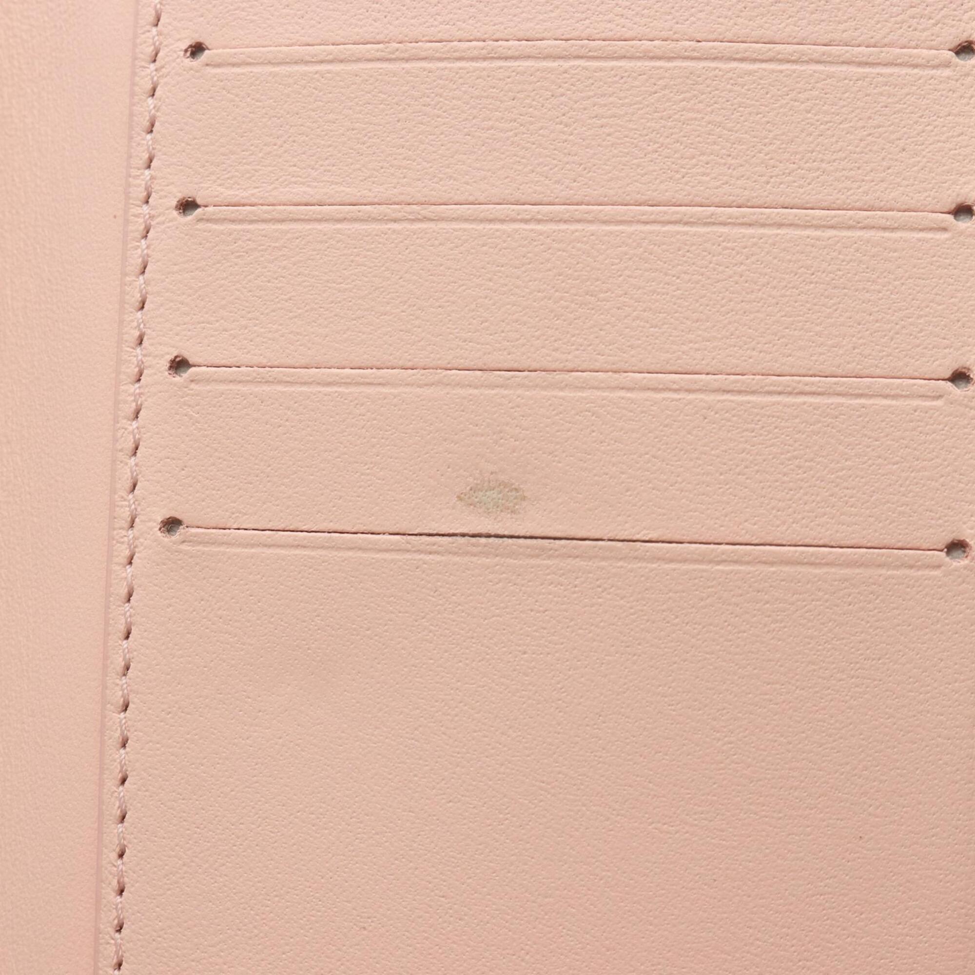 Louis Vuitton Pink Leather Wallet (Tri-Fold) (Pre-Owned)