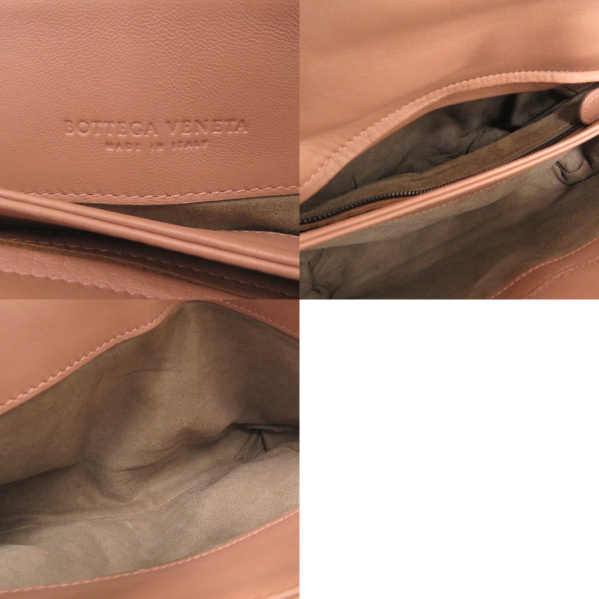 Bottega Veneta Intrecciato Pink Intrecciato Shoulder Bag (Pre-Owned)