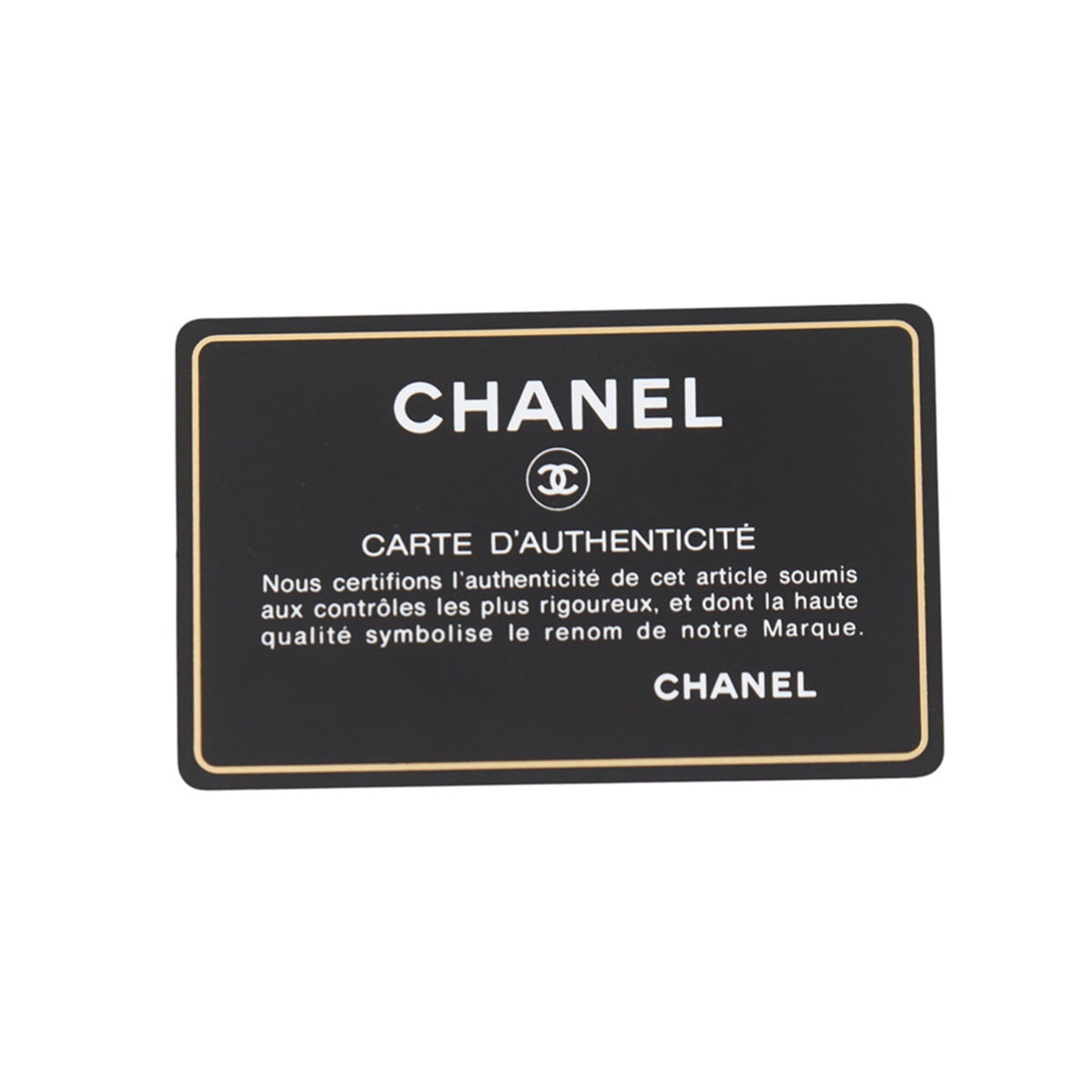 Chanel Black White Grained Calfskin Handbag (Pre-Owned)
