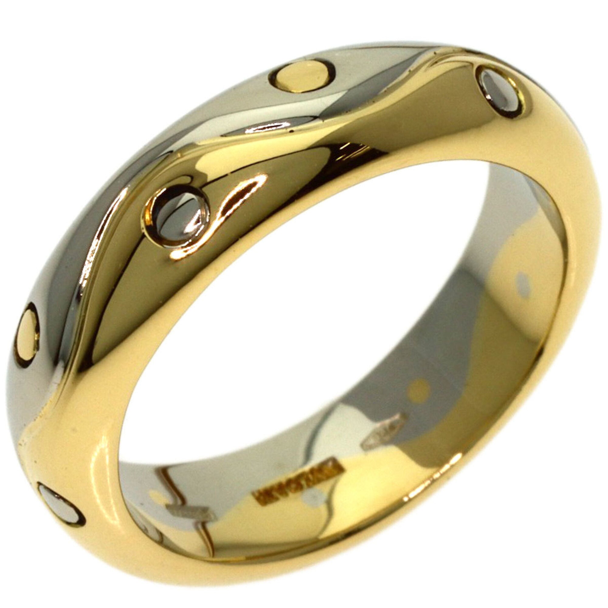 Bvlgari White Yellow Band Ring (Pre-Owned)