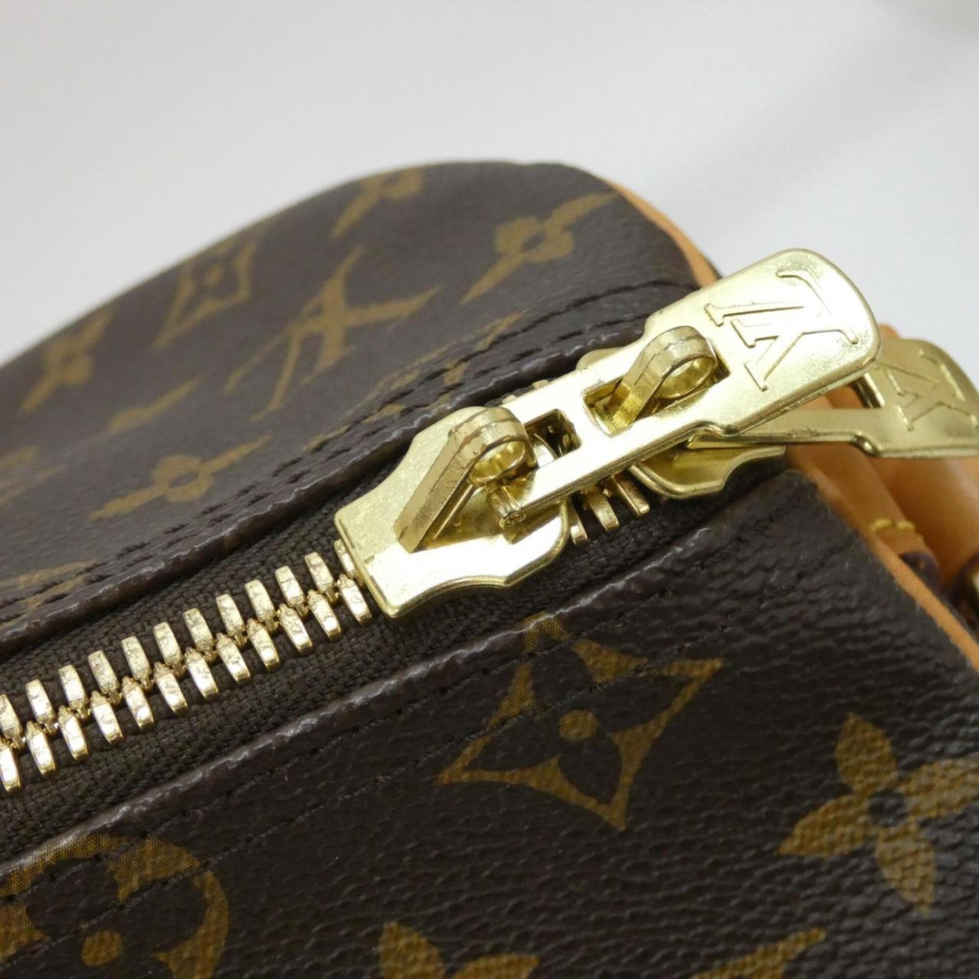 Louis Vuitton Marron Coated Canvas Boston Bag (Pre-Owned)