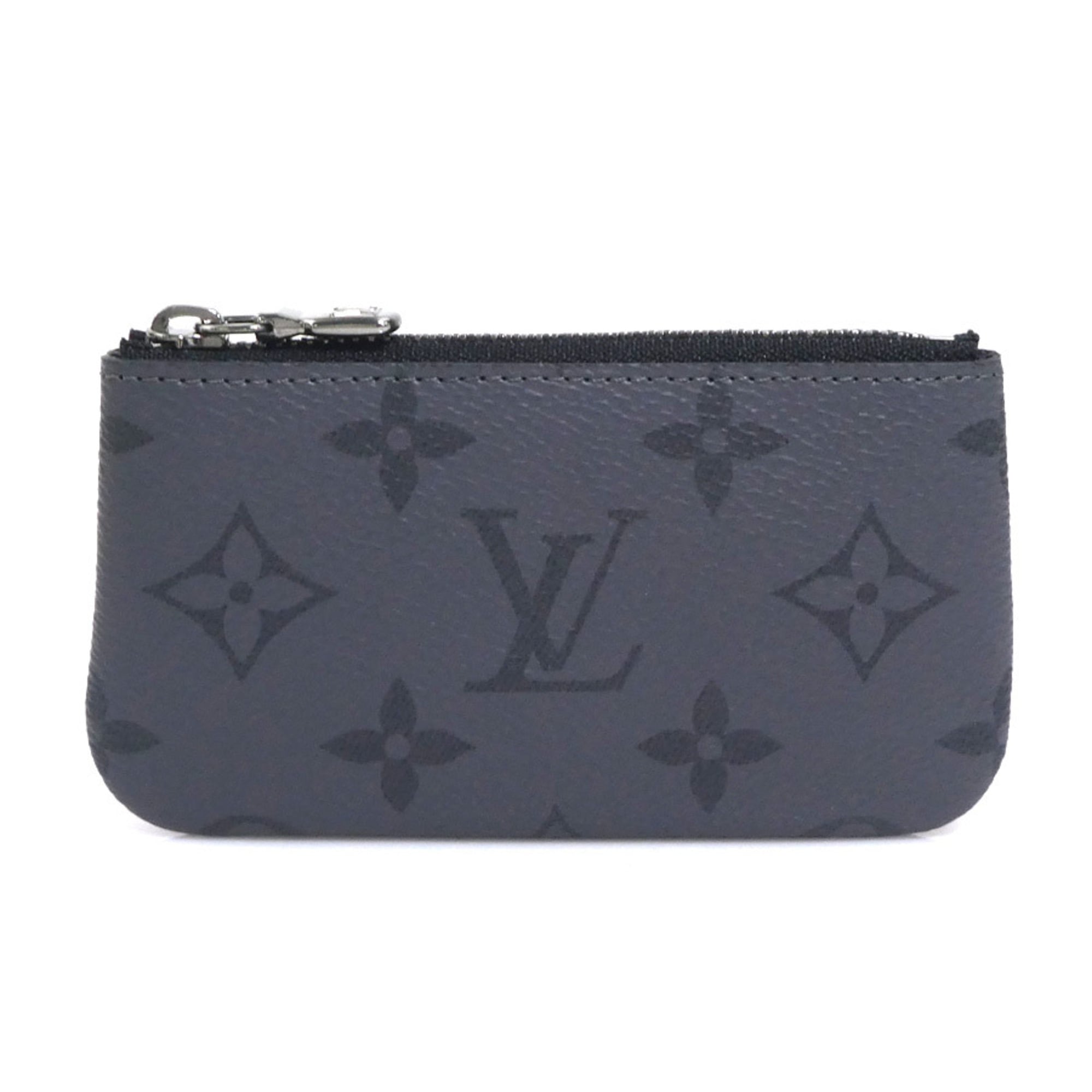 Louis Vuitton Black Gray Monogram Eclipse Monogram Eclipse Coin Purse/Coin Case (Pre-Owned)