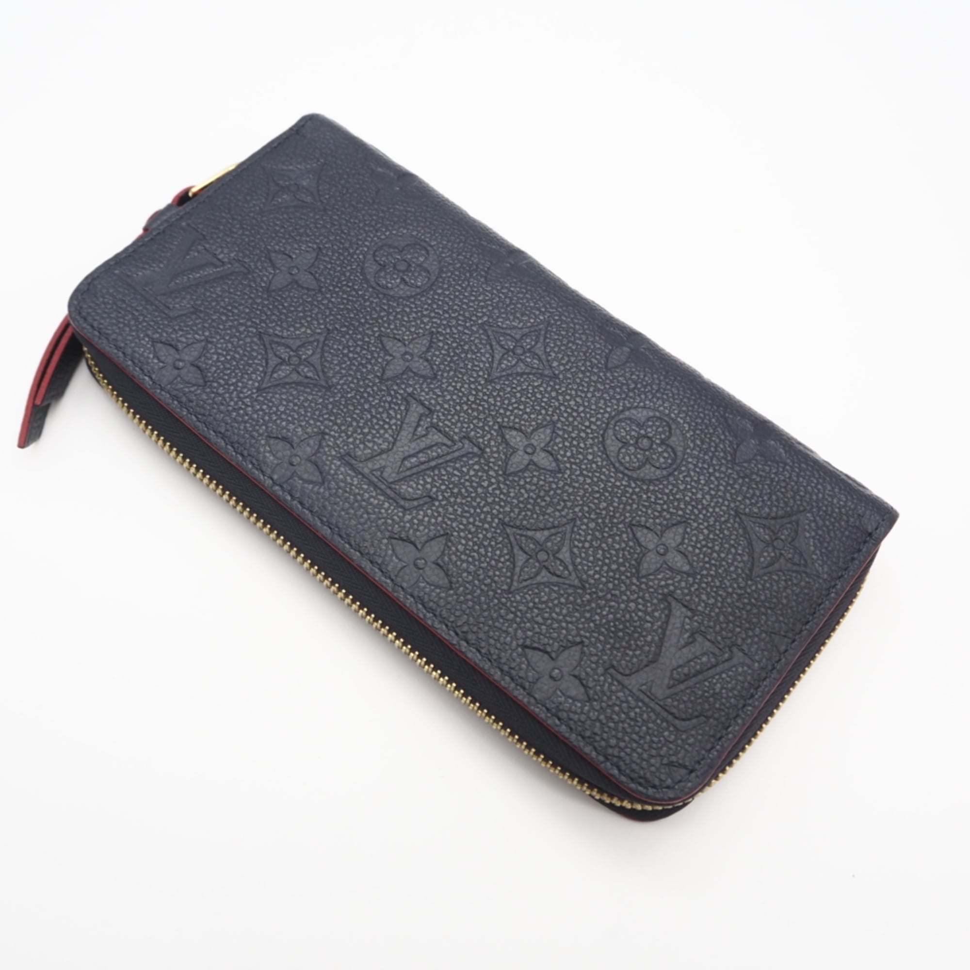 Louis Vuitton Marine Rouge Navy Red Color Leather Long Wallet (Bi-Fold) (Pre-Owned)