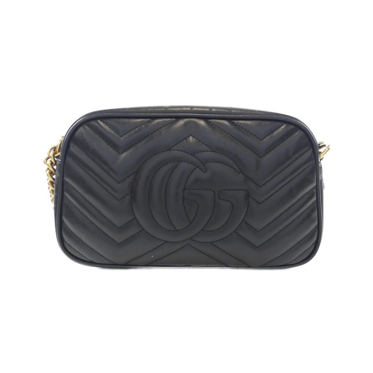 Gucci Black Quilting Leather Shoulder Bag (Pre-Owned)