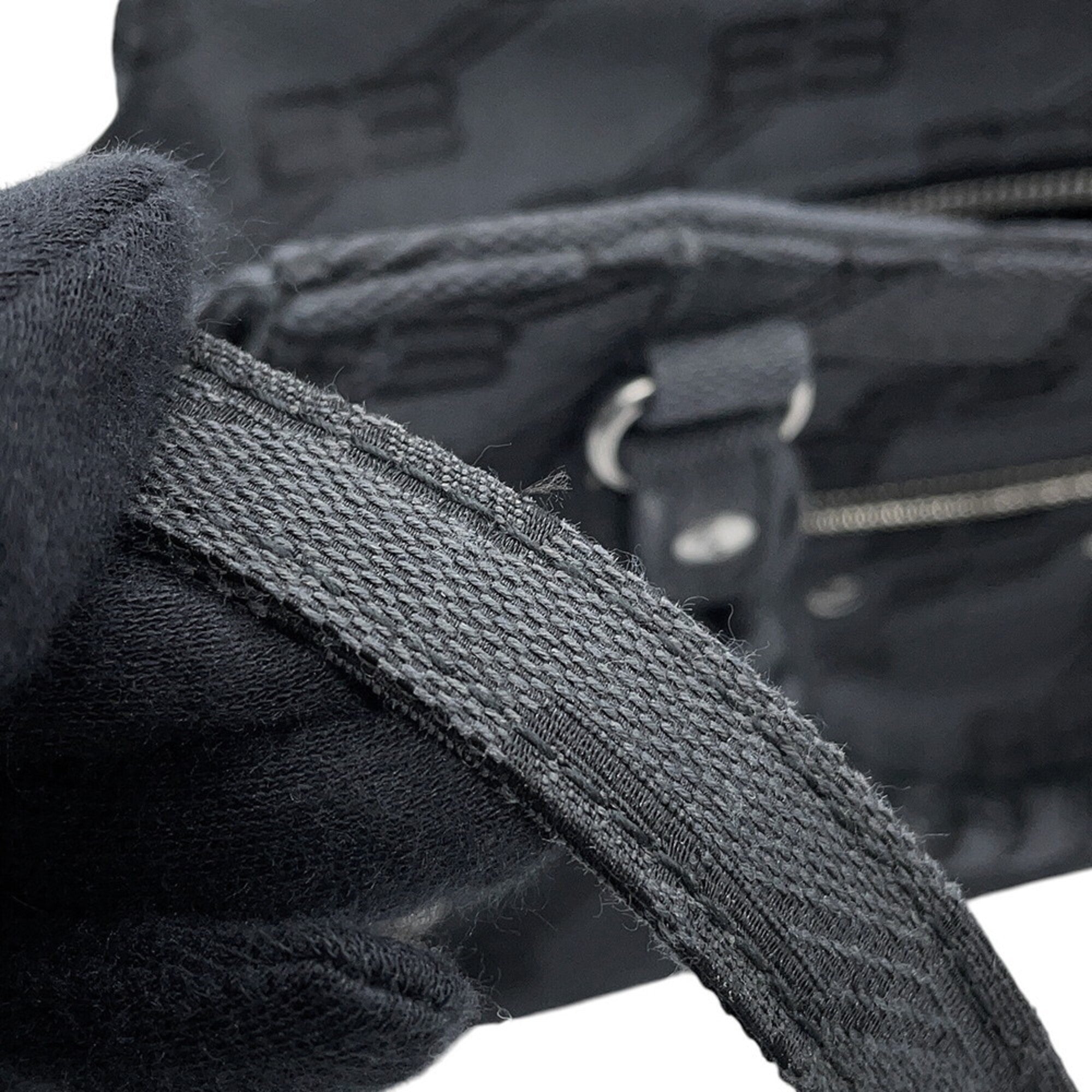 Balenciaga Gray Canvas Handbag Shoulder Bag (Pre-Owned)