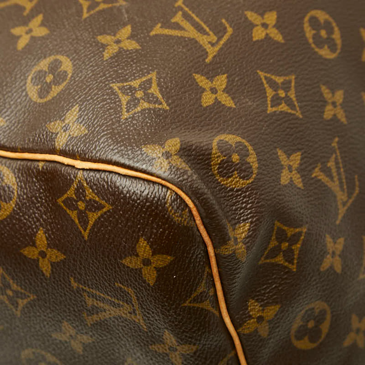 Louis Vuitton Brown Pvc Leather Boston Bag (Pre-Owned)