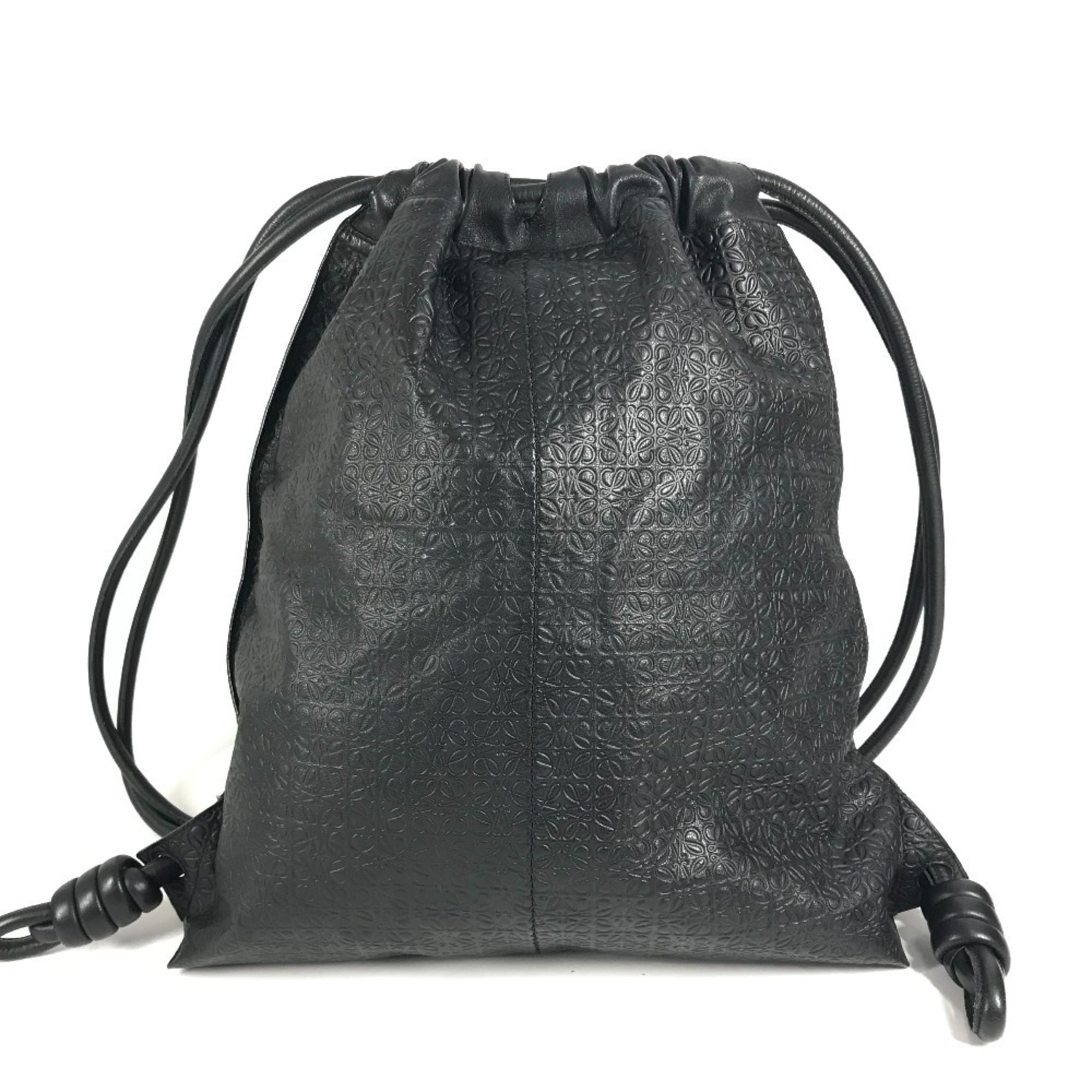 Loewe Black Leather Backpack (Pre-Owned)