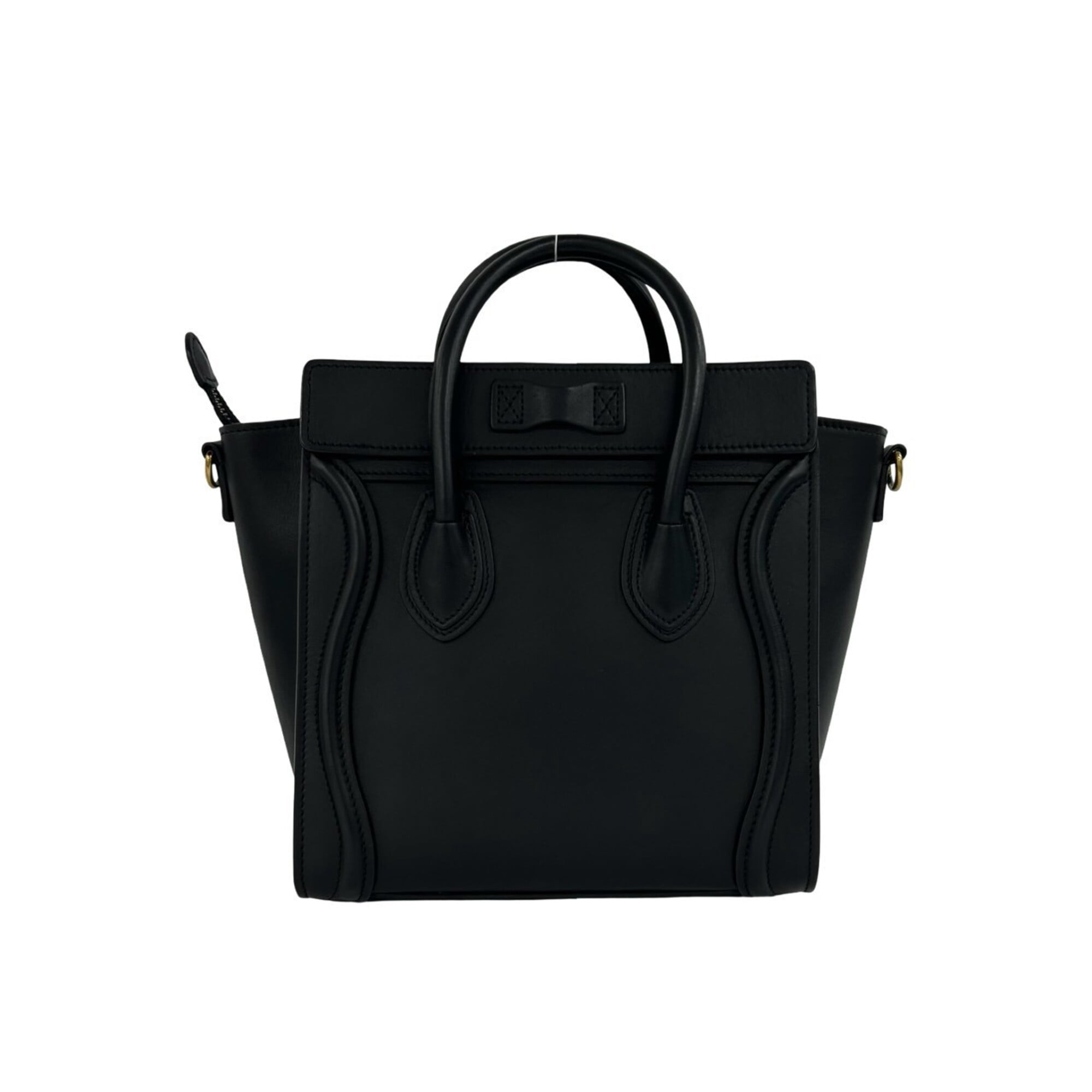 Celine Black Leather Handbag Shoulder Bag (Pre-Owned)
