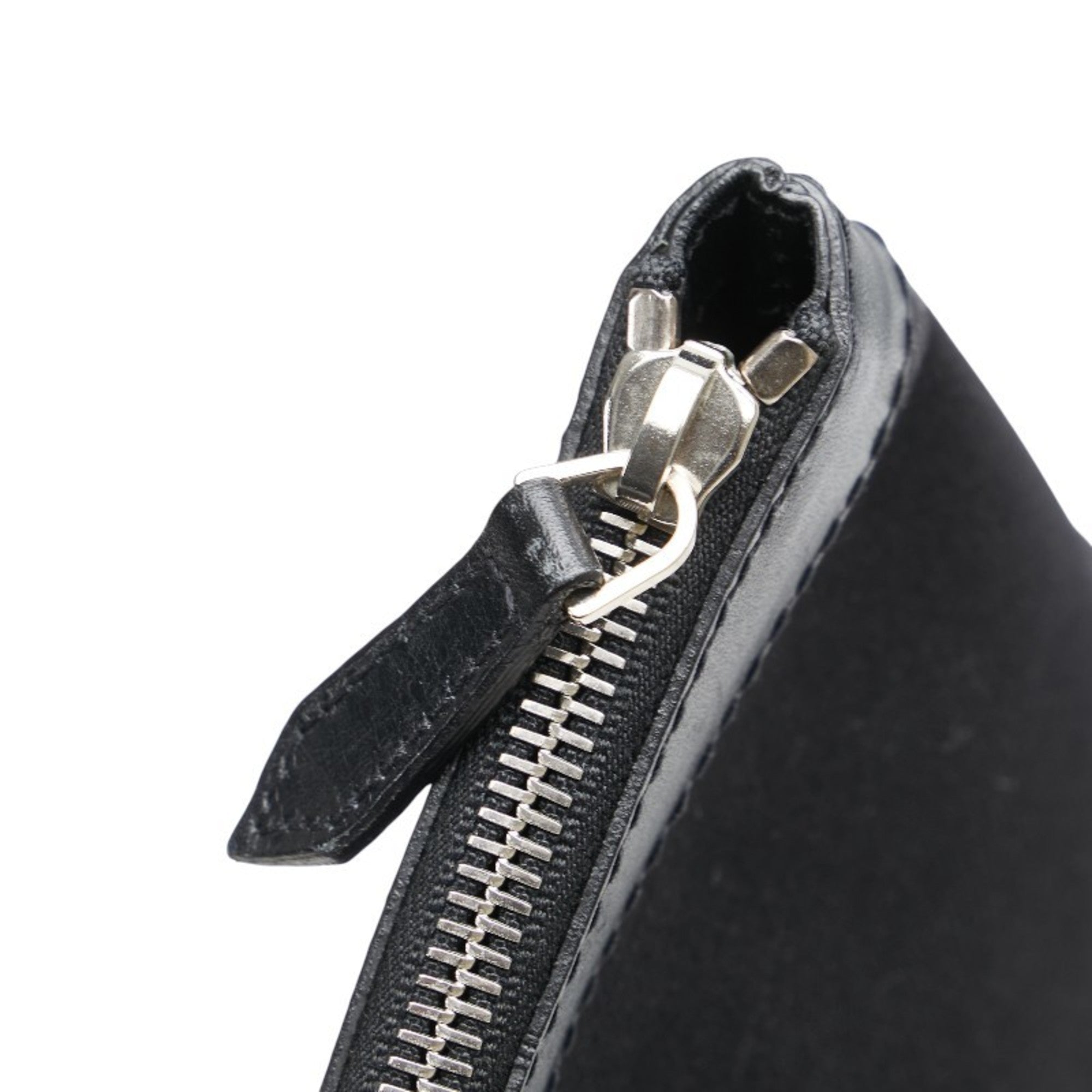 Balenciaga Black Canvas Leather Clutch Bag (Pre-Owned)