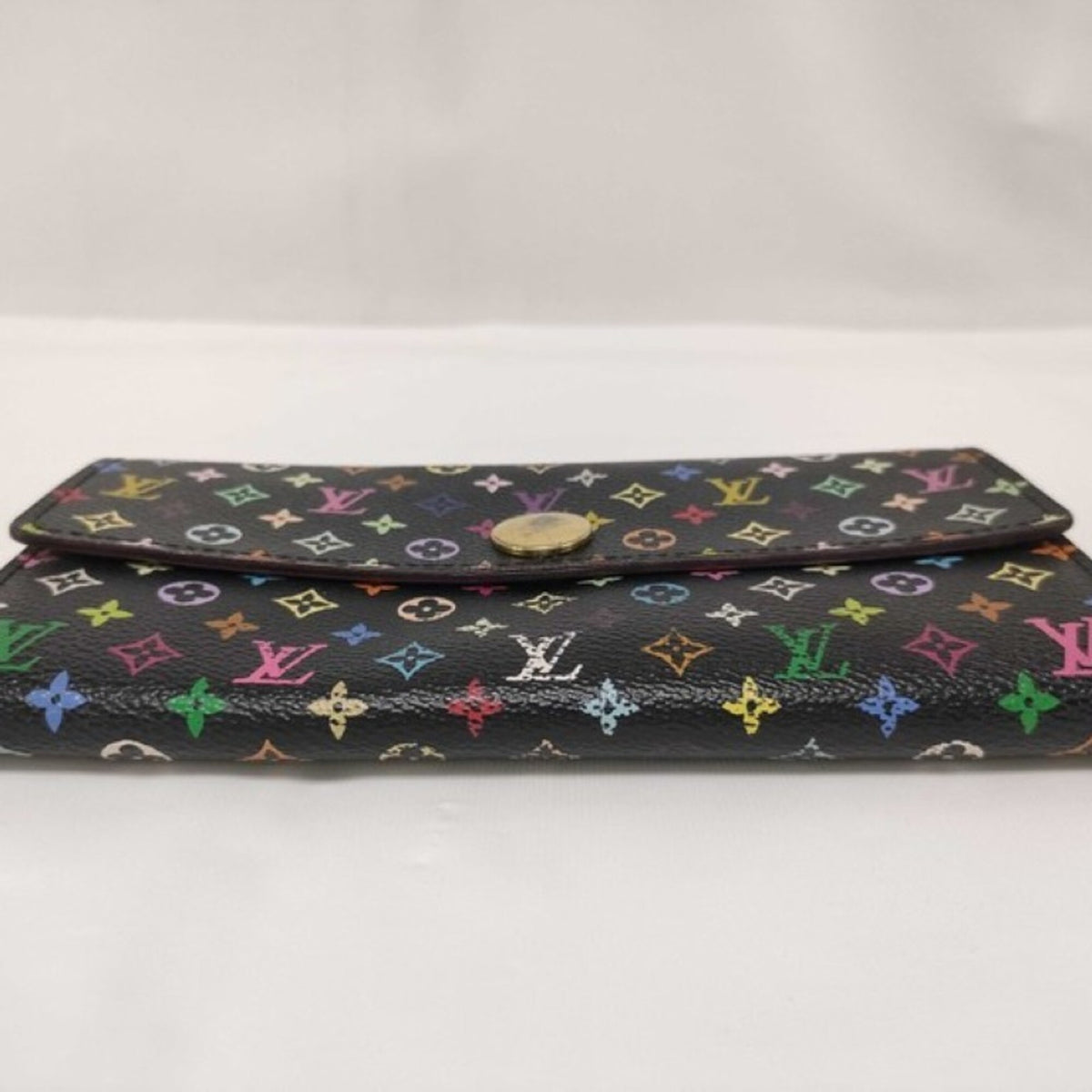 Louis Vuitton Black Grenade Multi-Color Monogram Multicolore Long Wallet (Bi-Fold) (Pre-Owned)