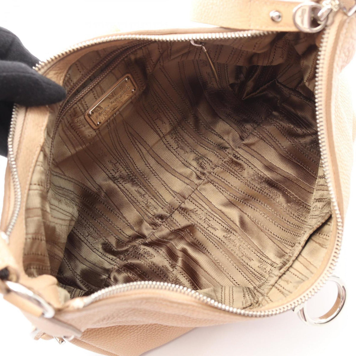 Salvatore Ferragamo Pink Leather Handbag Shoulder Bag (Pre-Owned)