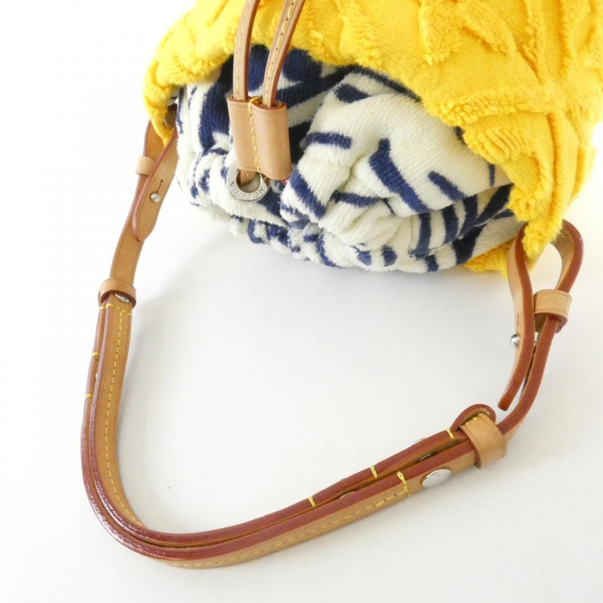 Louis Vuitton Orange Jacquard Handbag (Pre-Owned)