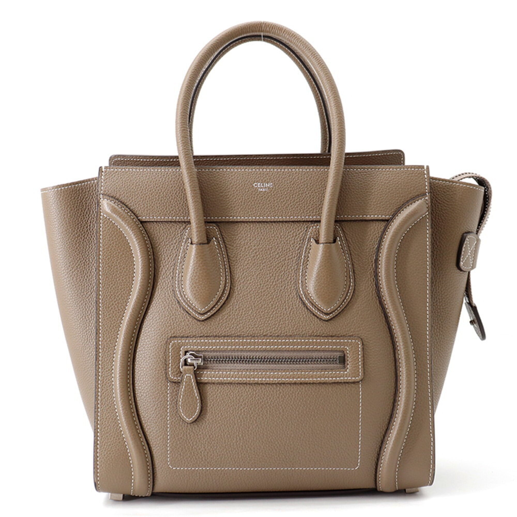 Celine Grayish Leather Handbag (Pre-Owned)