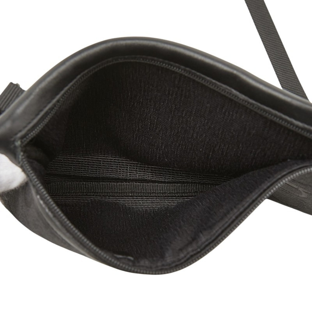 Salvatore Ferragamo Gancini Black Canvas Leather Shoulder Bag (Pre-Owned)