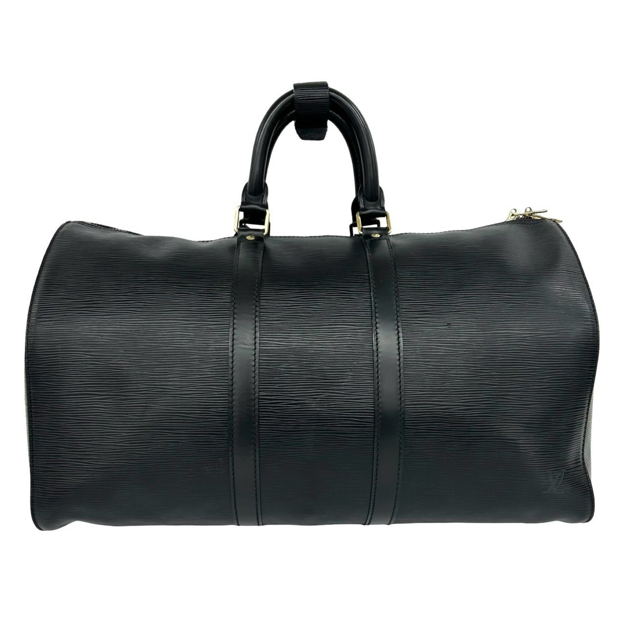 Louis Vuitton Black Leather Boston Bag (Pre-Owned)